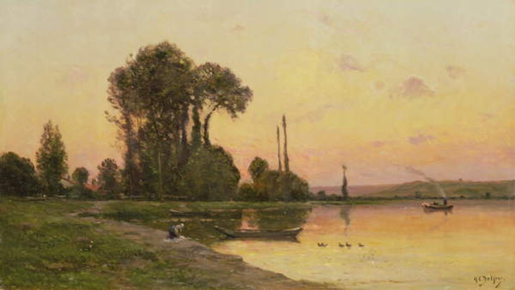 Detail of The Washerwoman by Hippolyte Camille Delpy