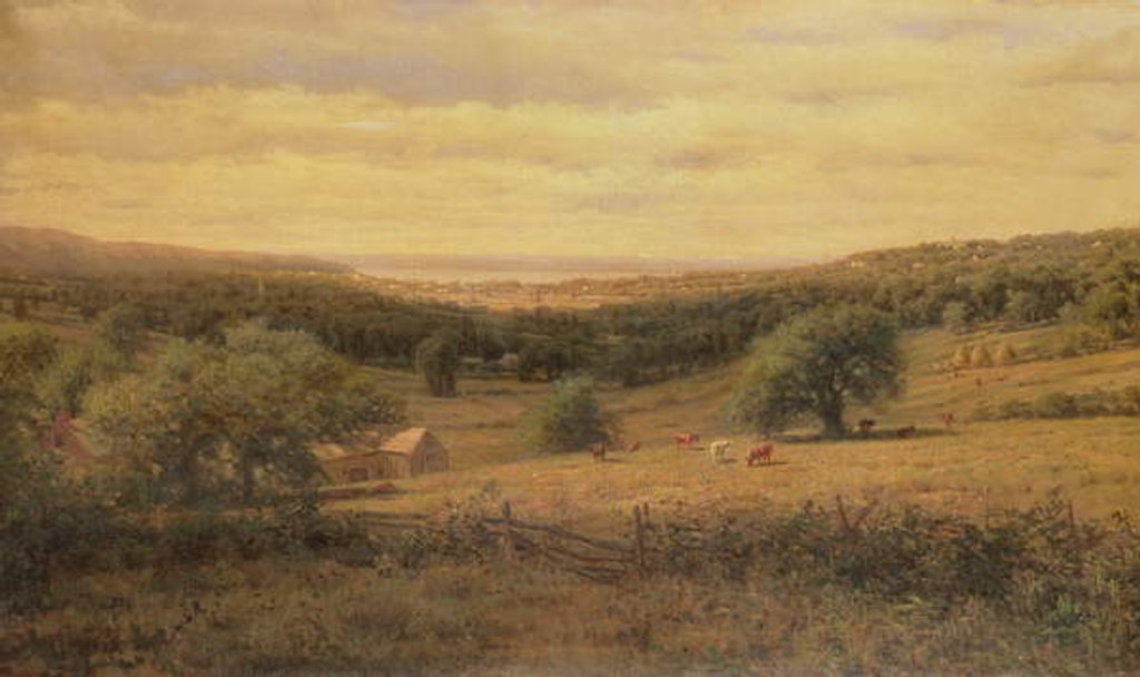 Detail of Hudson River View by American School