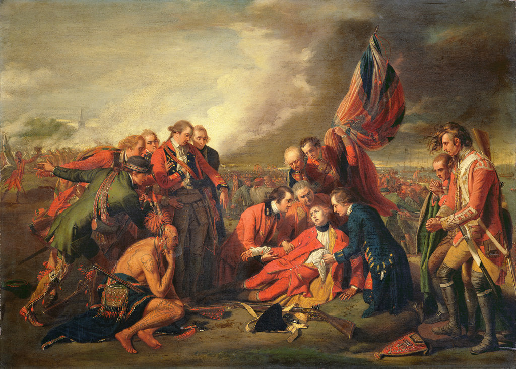 Detail of The Death of General Wolfe, c.1771 by Benjamin West