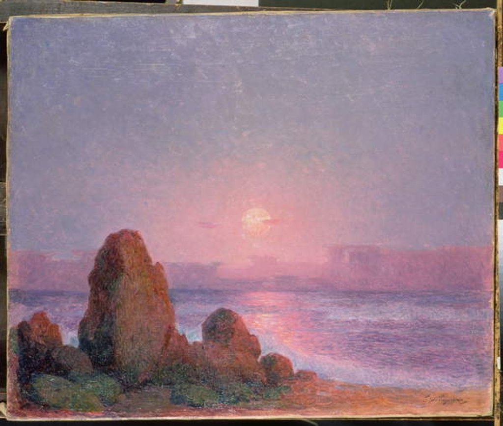 Detail of Twilight in Brittany by Fernand Loyen du Puigaudeau