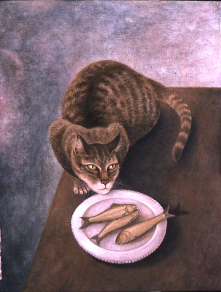 Detail of Emily with Three Trout by Patricia O'Brien