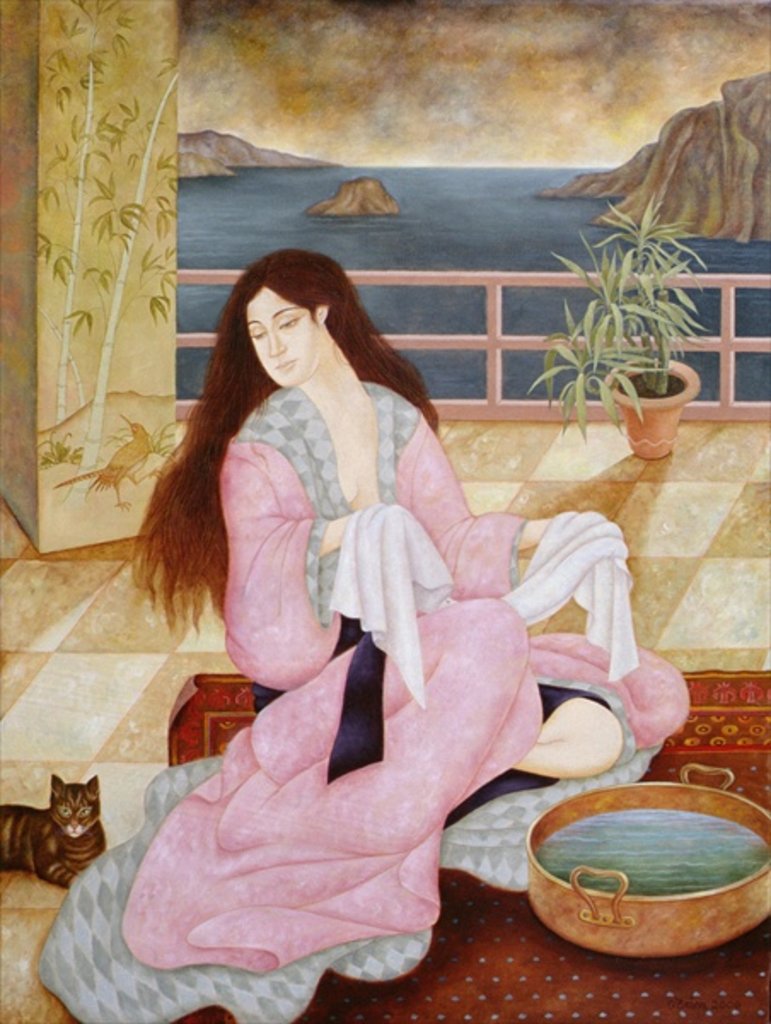 Detail of Woman washing her face by Patricia O'Brien