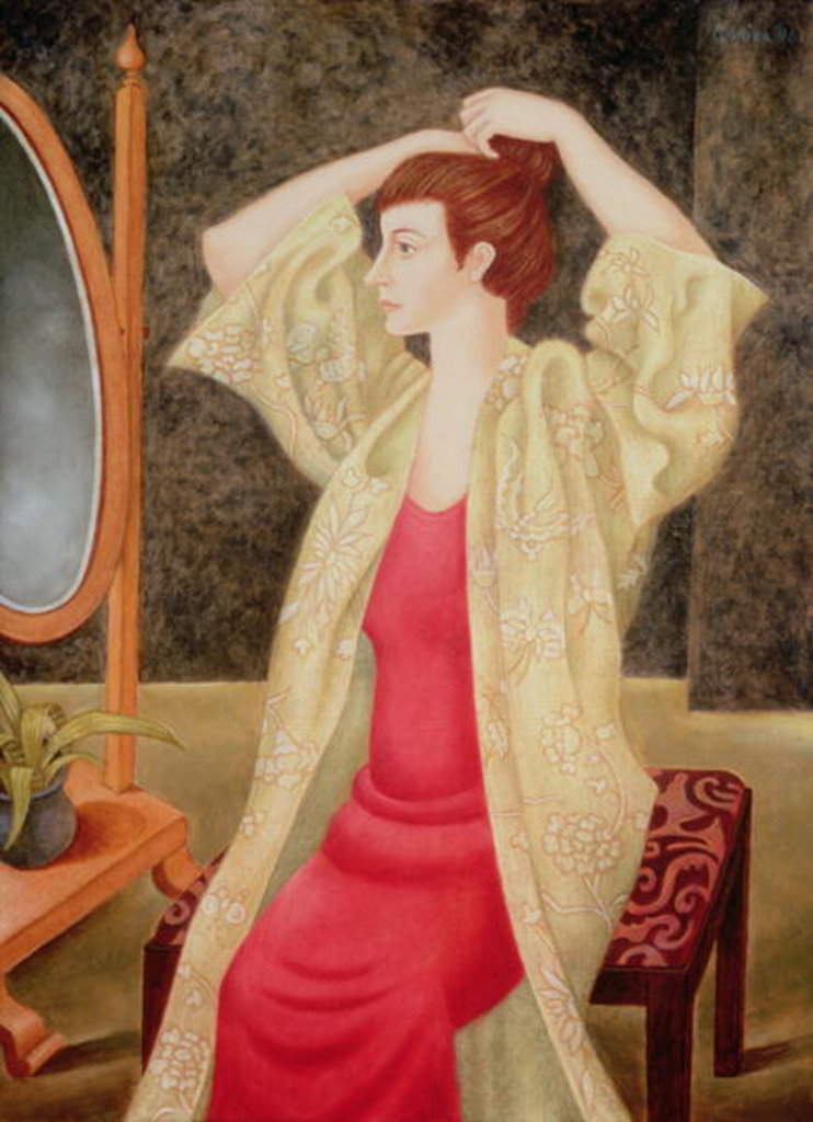 Detail of Butterflies and Flowers, 1996 by Patricia O'Brien