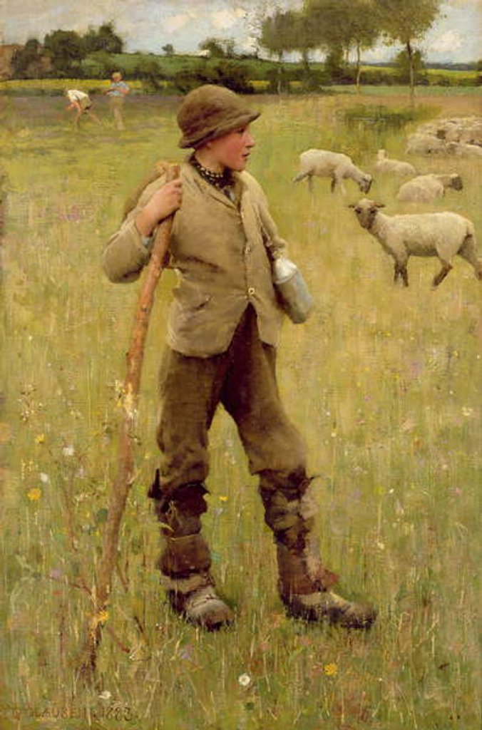 Detail of The Shepherd Boy, 1883 by George Clausen