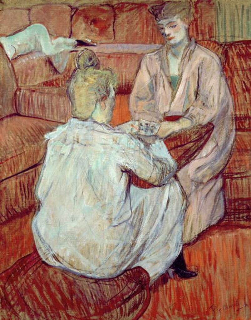 Detail of The Card Game, 1893 by Henri de Toulouse-Lautrec