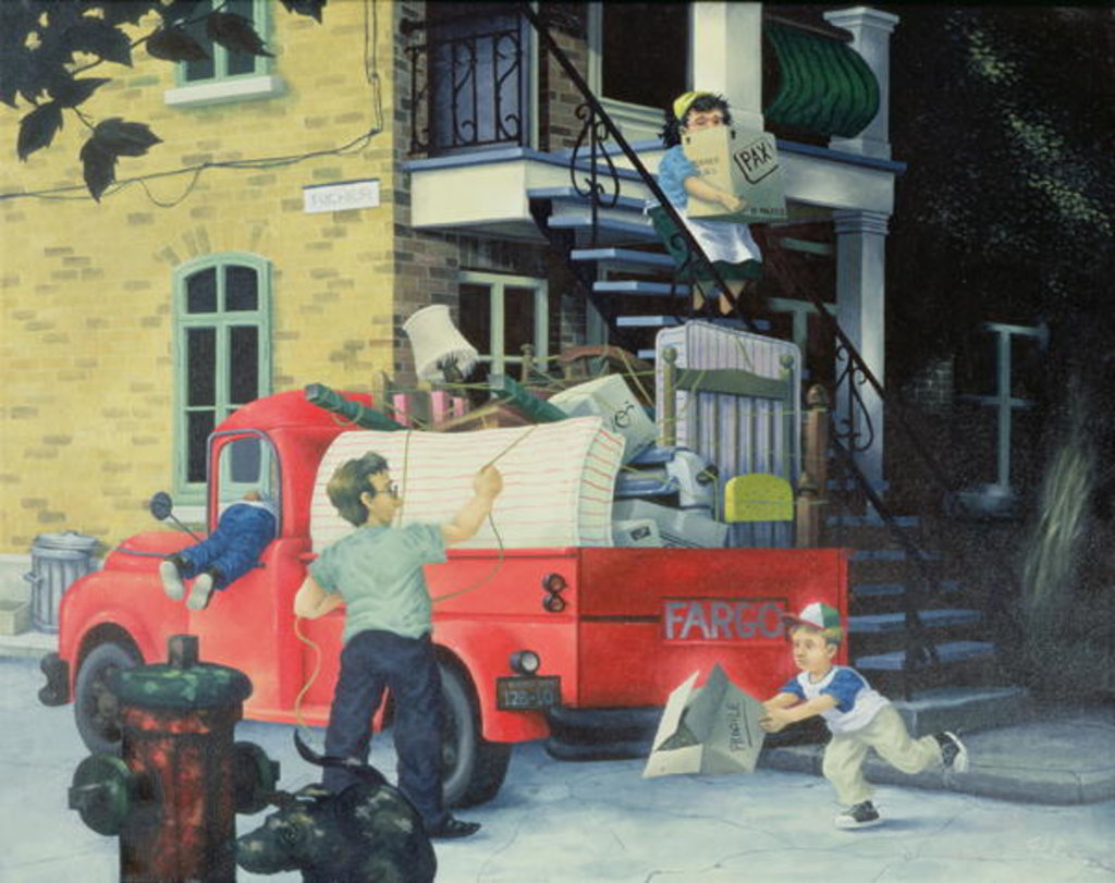 Detail of Moving, Summer by Stephane Poulin