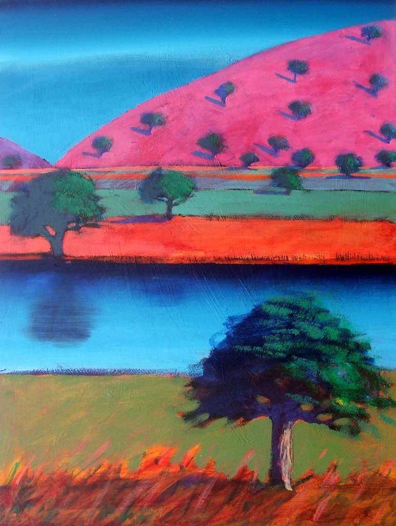 Detail of Pink Hill 2 by Paul Powis