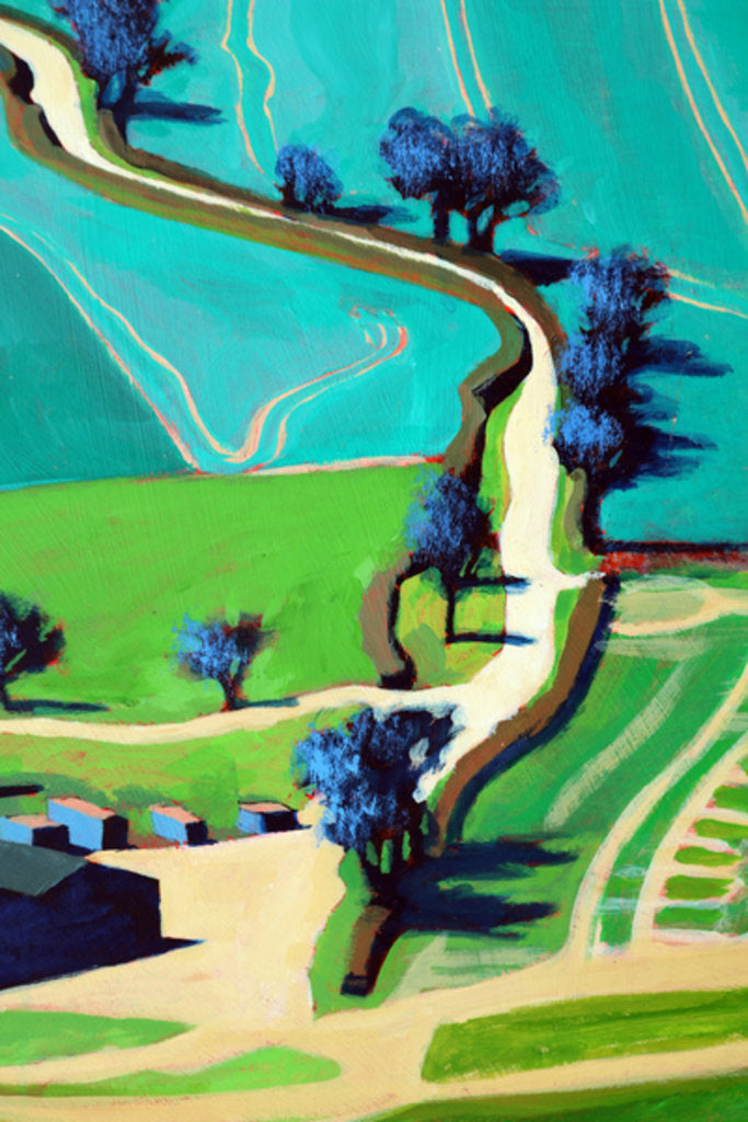 Detail of Country Lane Summer, 2016 by Paul Powis