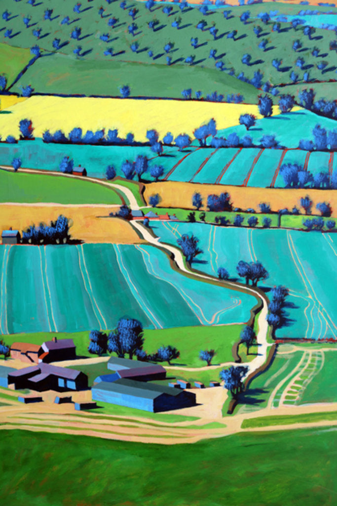 Detail of Country Lane Summer III, 2016 by Paul Powis