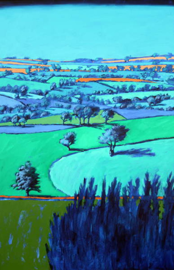 Detail of Blue landscape by Paul Powis