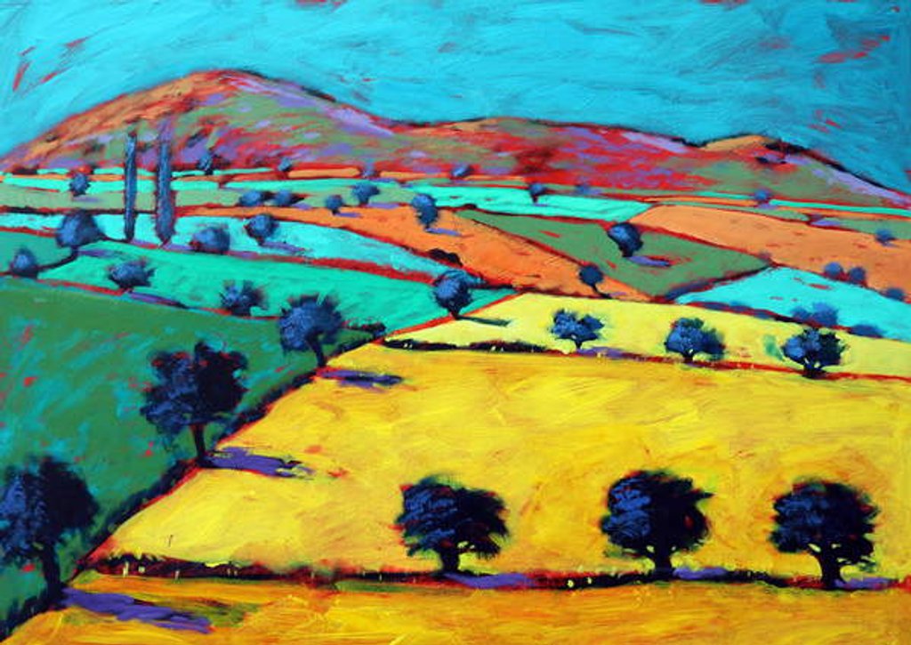 Detail of Golden Valley, 2019 by Paul Powis