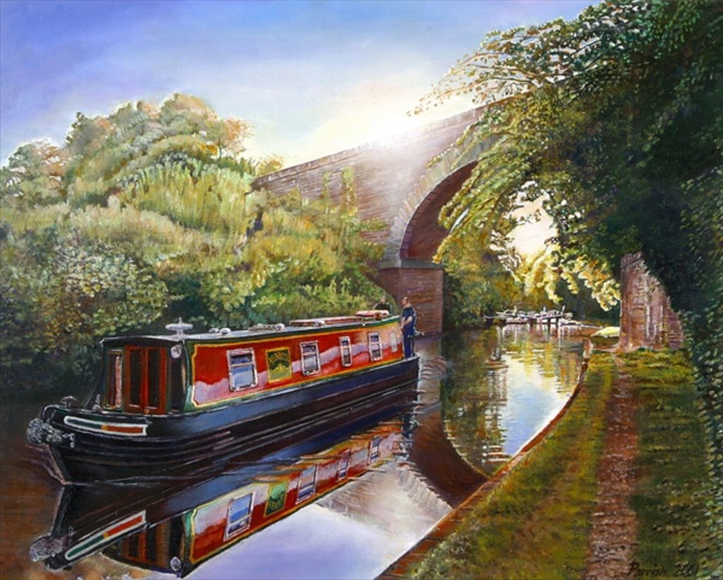 Detail of Kate Boat on the Grand Union Canal, 2001 by Kevin Parrish