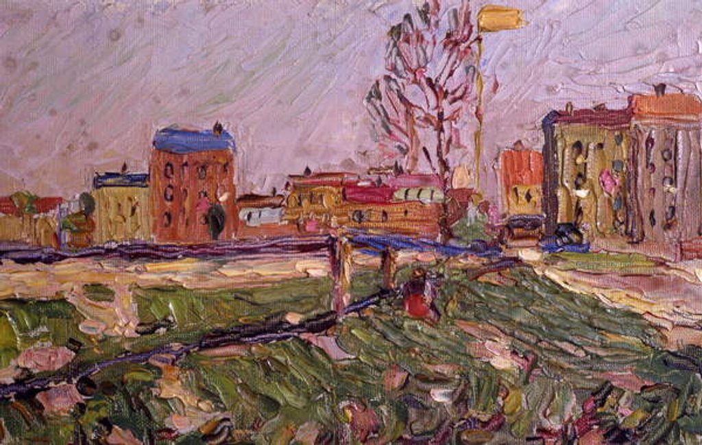 Detail of Schwabing, Munich, 1901 by Wassily Kandinsky
