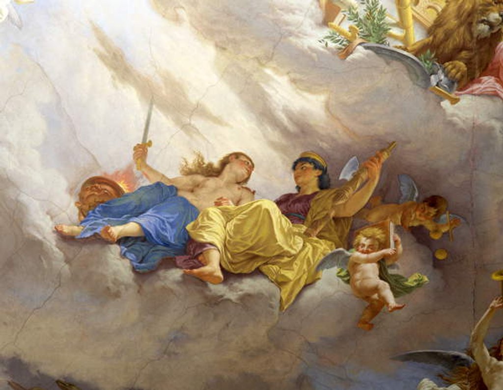 Detail of Detail of the ceiling by Cesare Mariani