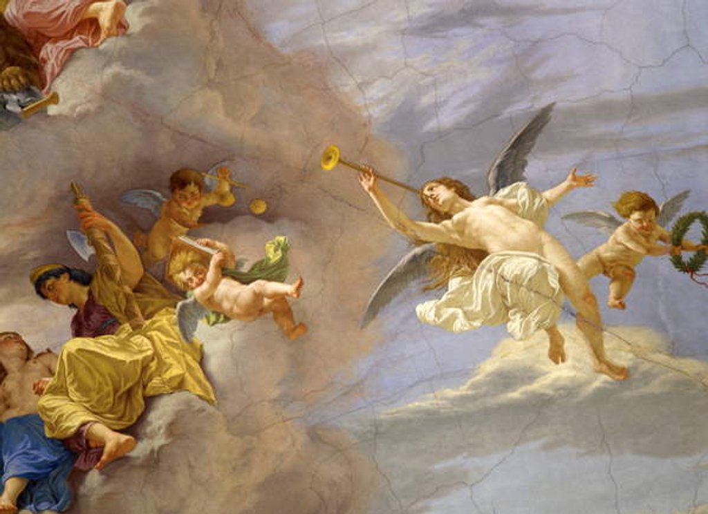 Detail of Detail of the ceiling by Cesare Mariani