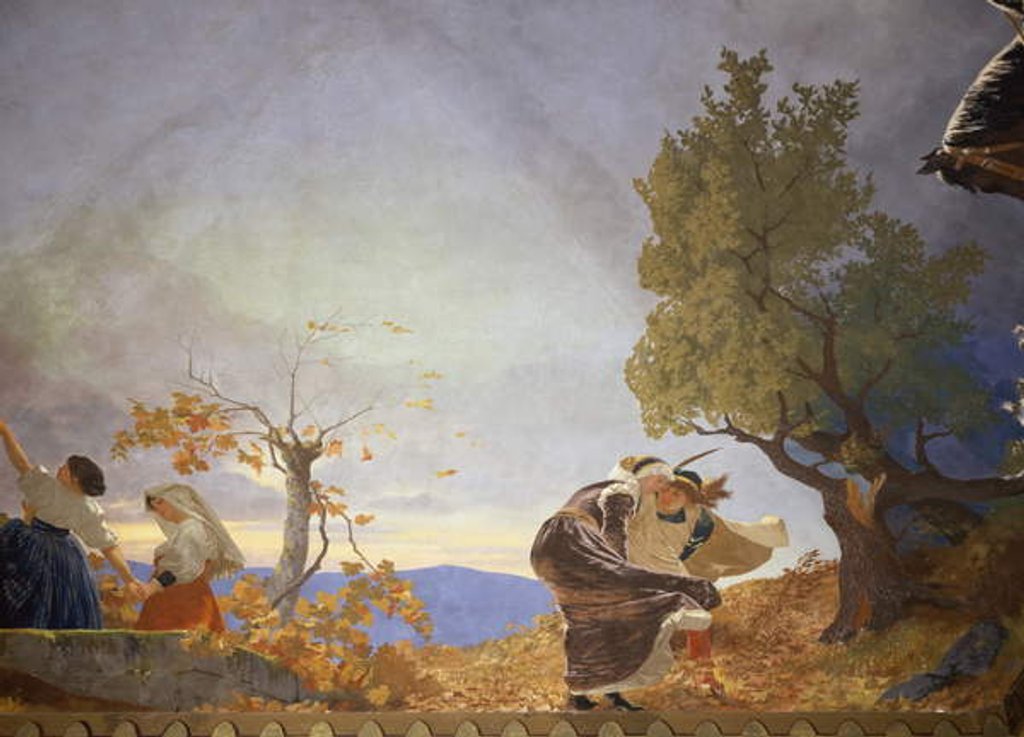 Detail of Autumn, late 19th century by Giuseppe Sciuti