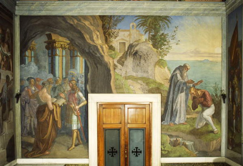 Detail of The Story of Ruggiero by Julius Schnorr von Carolsfeld