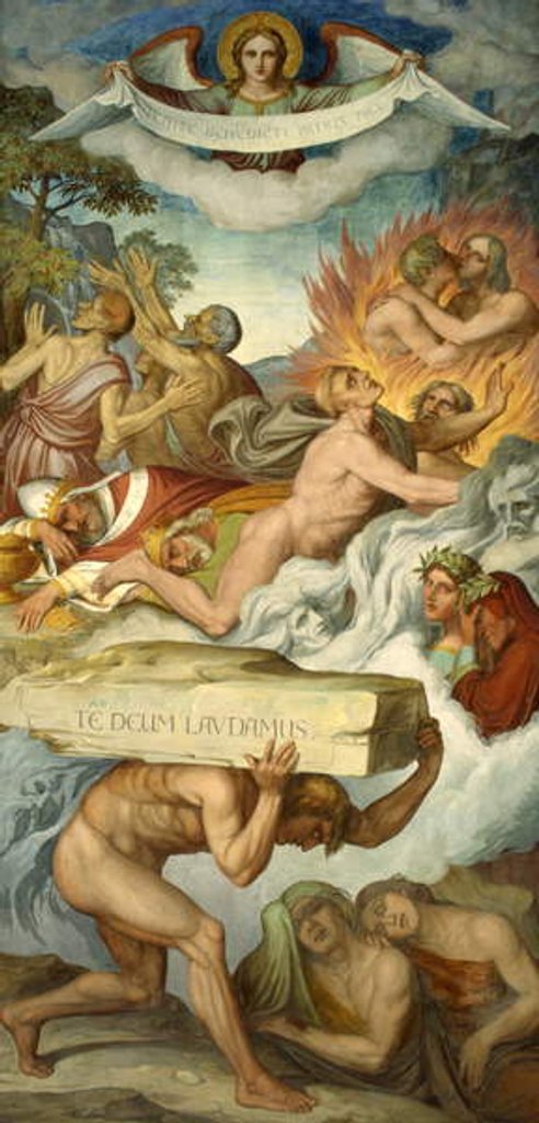 Detail of The Torments of Purgatory by Joseph Anton Koch
