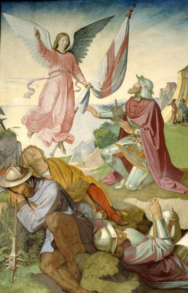 Detail of The Vision of Godfrey of Bouillon by Friedrich Overbeck