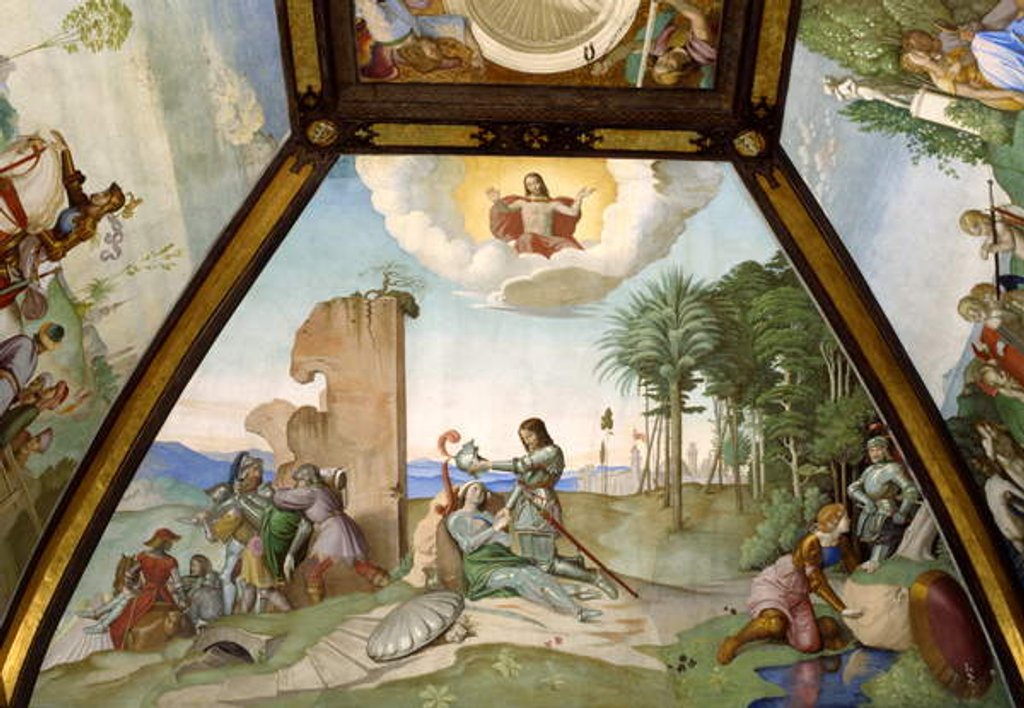 Detail of Tancredi and Clorinda by Friedrich Overbeck