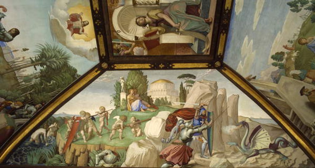 Detail of The Kingdom of Armida by Friedrich Overbeck