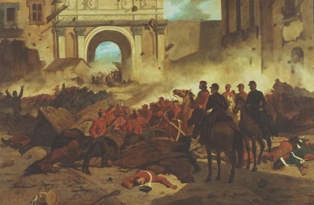 Detail of Garibaldi at Palermo by Giovanni Fattori