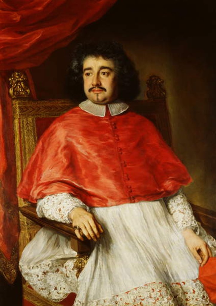 Detail of Portrait of Flavio Chigi by Jacob Ferdinand Voet