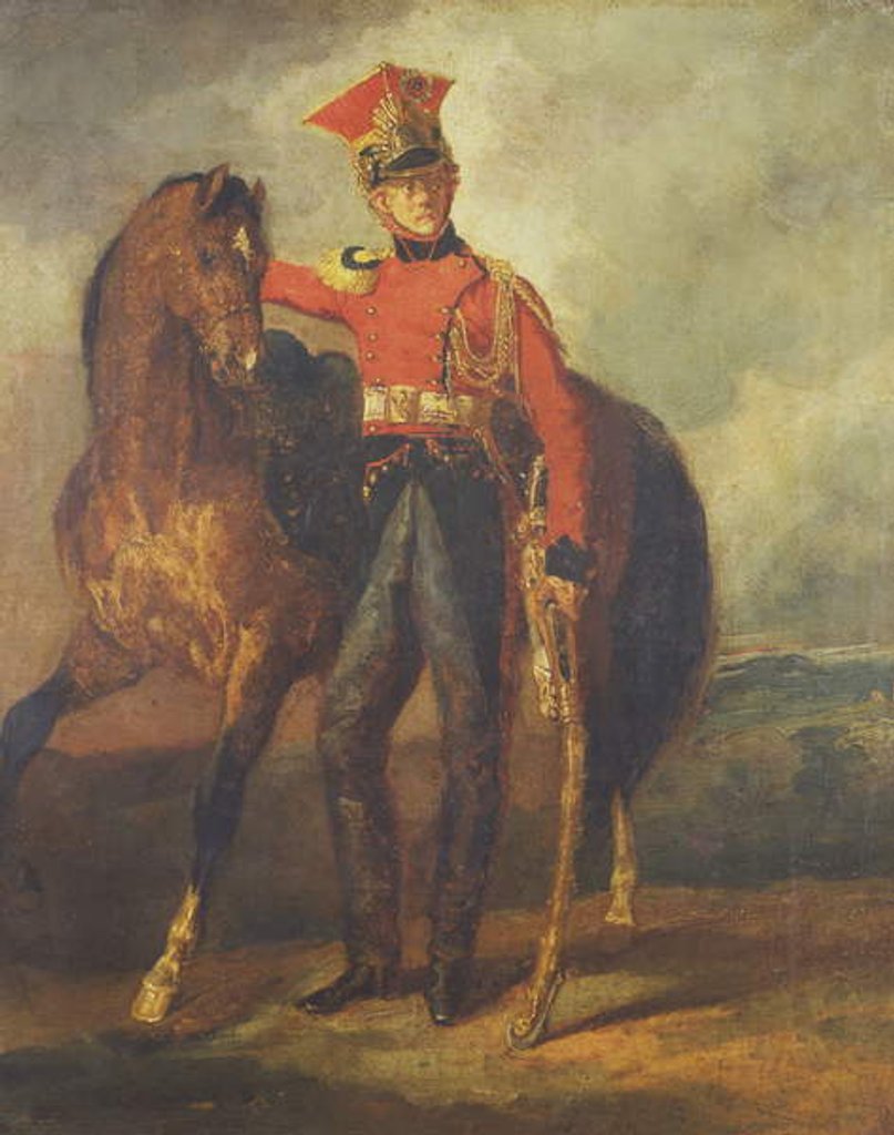 Detail of Red Lancer of the Imperial Guard, 19th century by Theodore Gericault