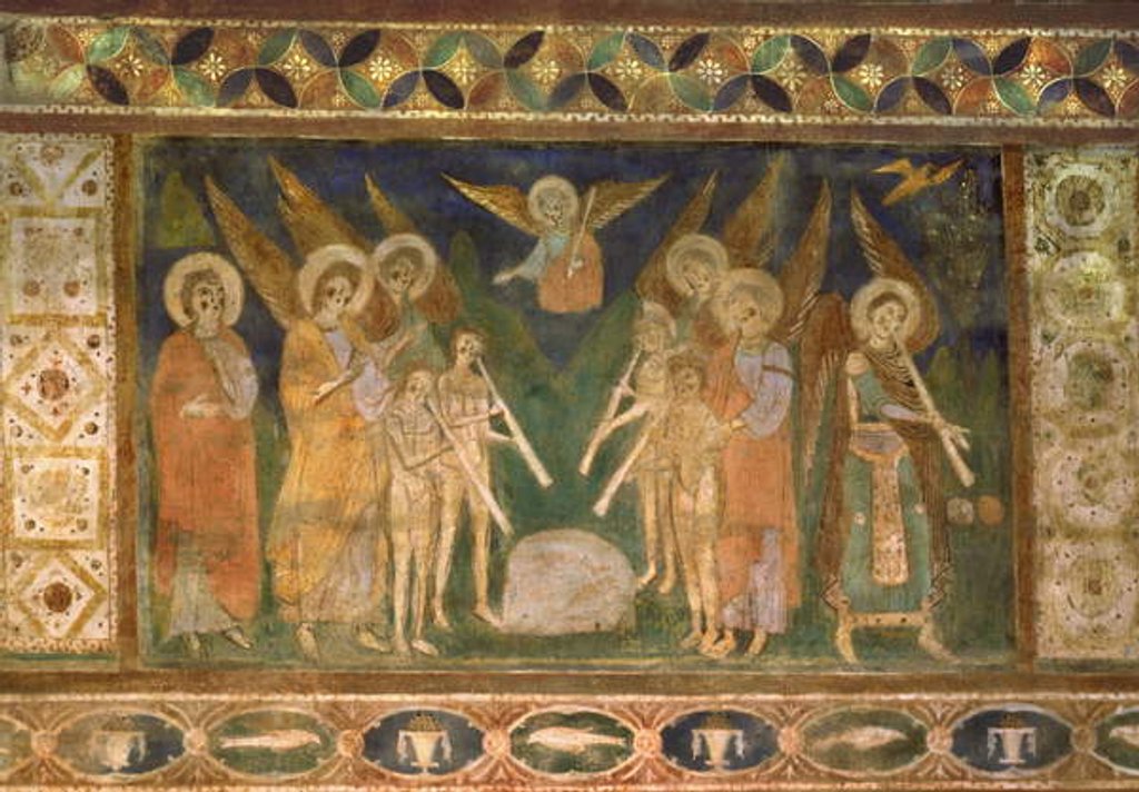 Detail of Apocalyptic scene, Castel Sant'Elia, Nepi, Italy by School Italian