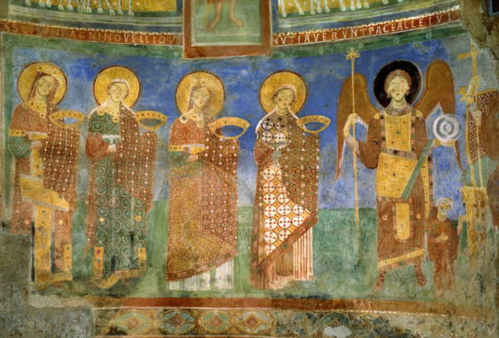 Detail of Saints, Castel Sant'Elia, Nepi, Italy by School Italian