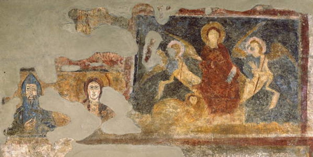 Detail of Remains of a fresco, Santa Maria Antiqua, Rome by School Italian