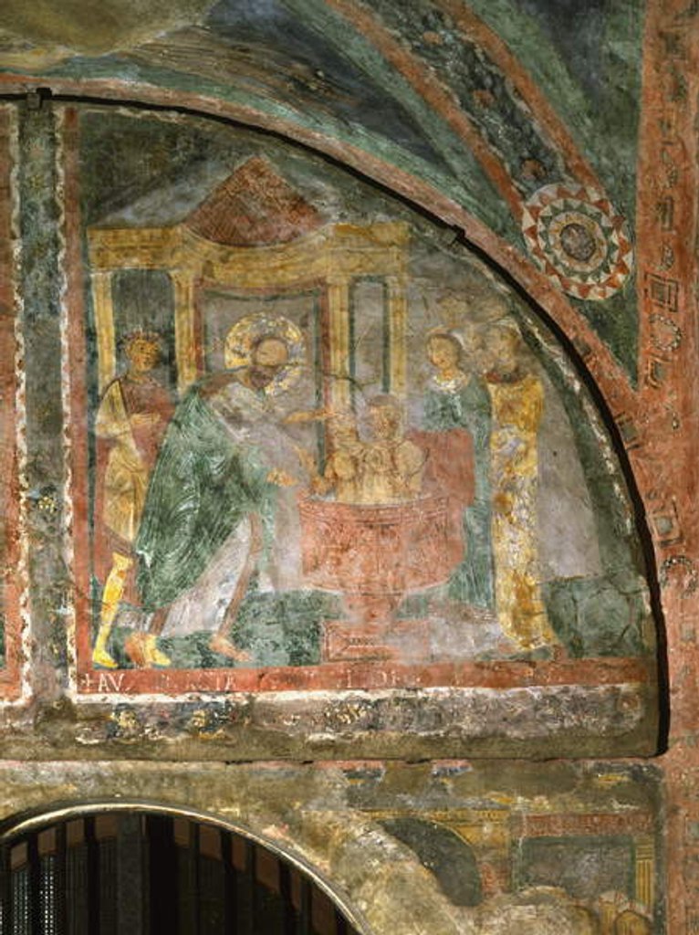 Detail of Baptism of Saint Pudentiana by School Italian
