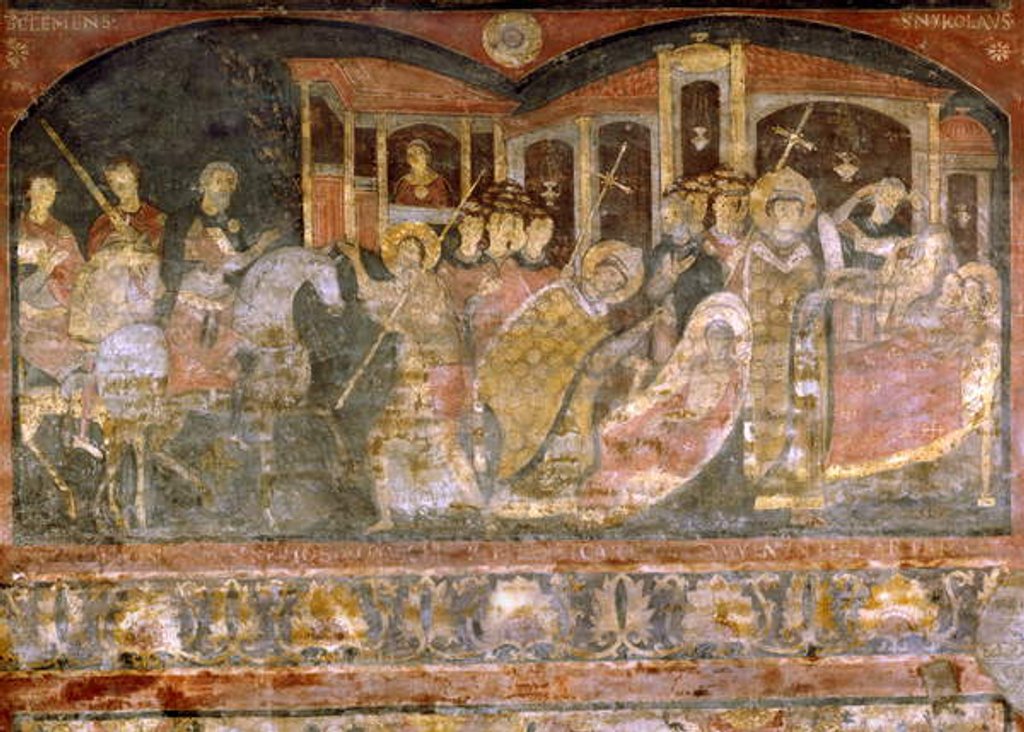 Detail of Transfer of the body of St Clement by School Italian