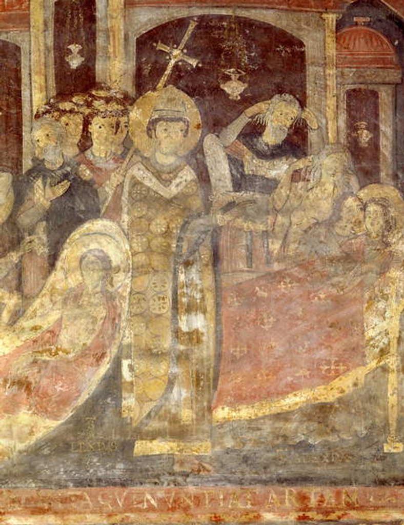 Detail of Transfer of the body of St Clement by School Italian