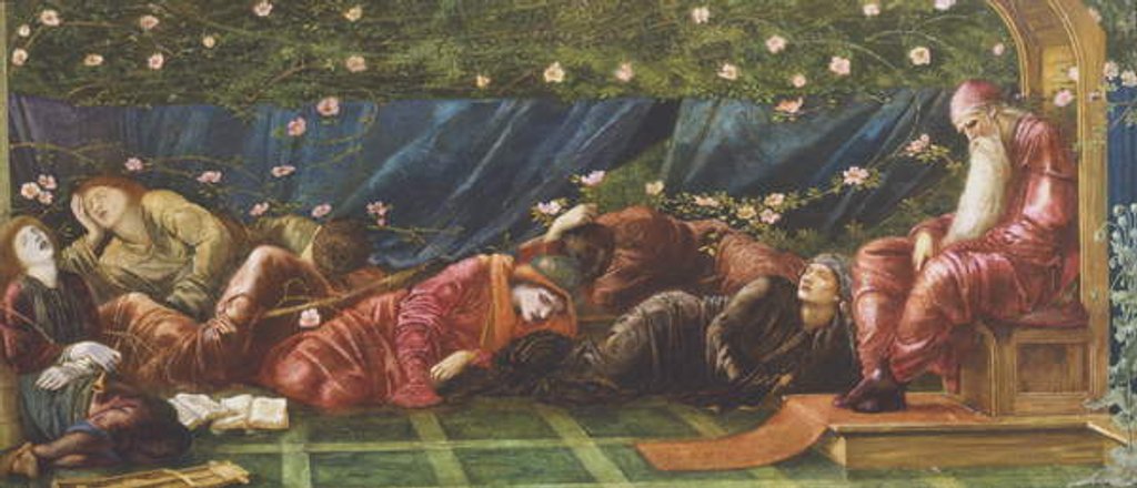 Detail of The King and the Court by Edward Coley Burne-Jones