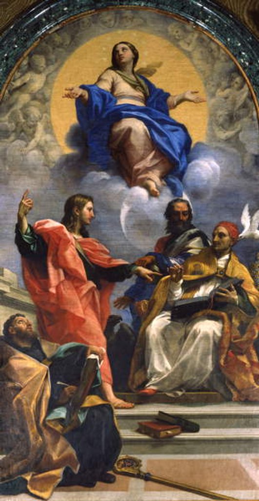 Detail of The Immaculate Conception with St John and St Augustine by Carlo Maratta or Maratti