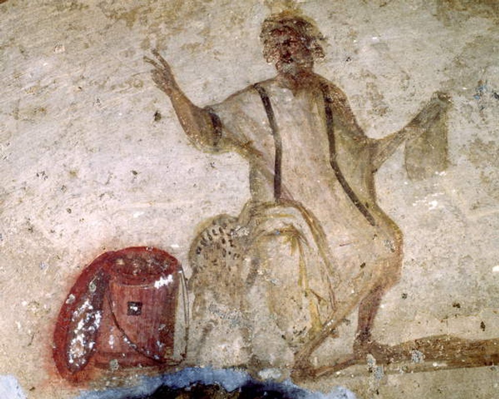 Detail of Fresco in the Cimitero Maggiore by Paleo-Christian Paleo-Christian