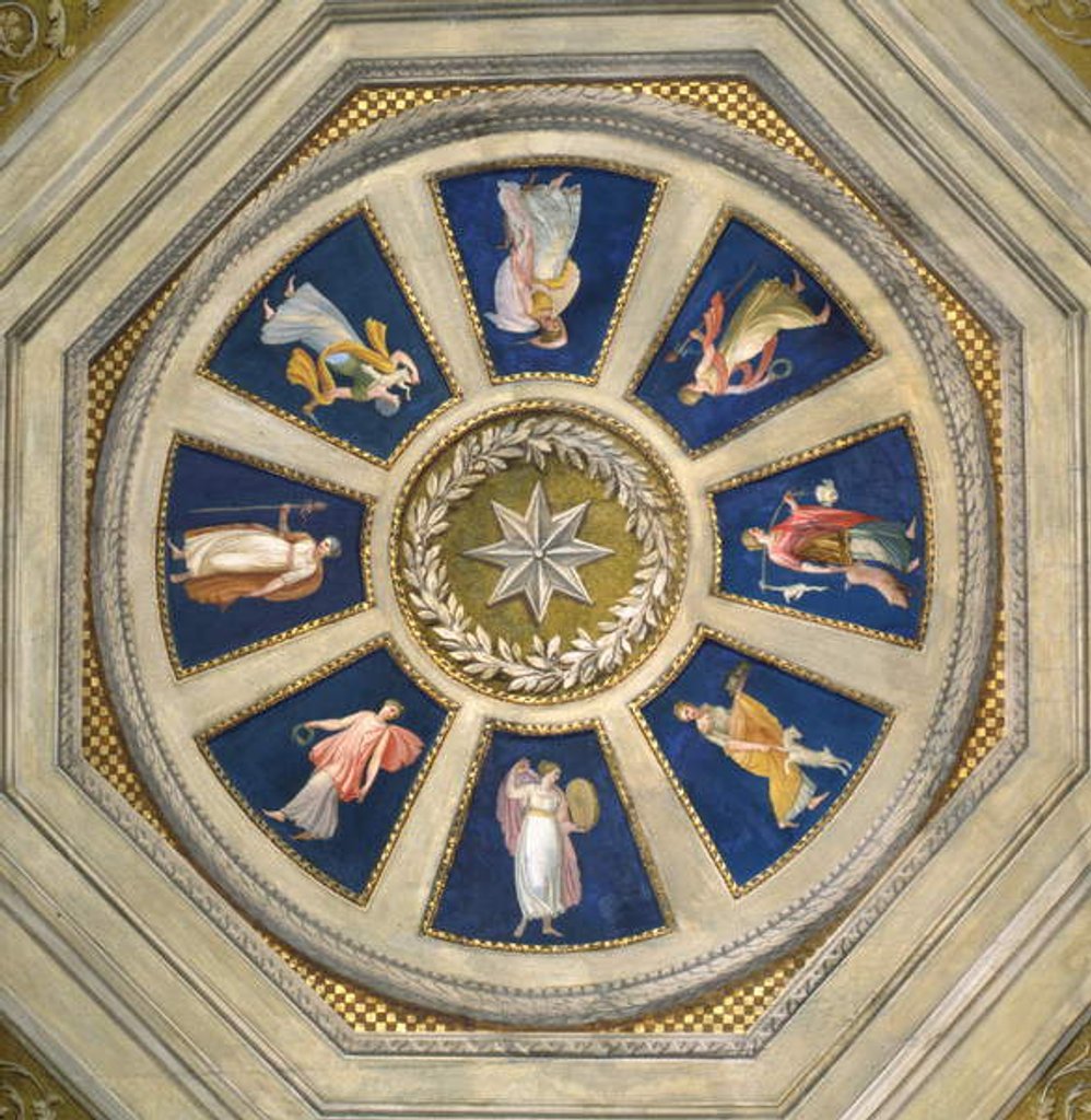 Detail of Maenad Ceiling in the Palazzo Chigi, Rome, c.1770s by Giuseppe Cades