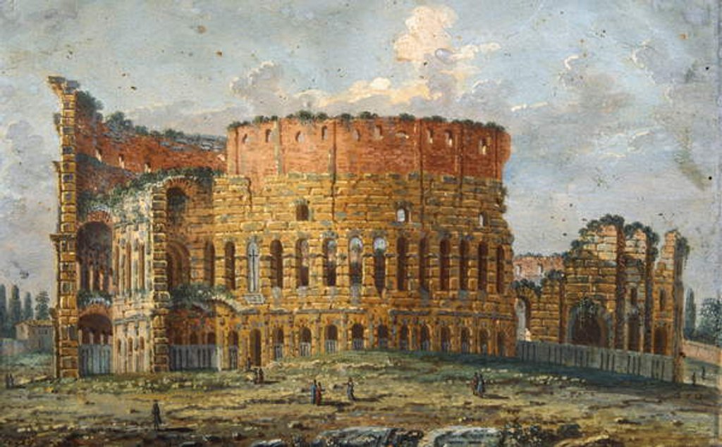 Detail of The Colosseum by Italian School