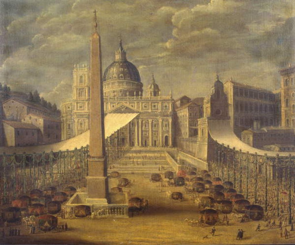 Detail of Corpus Christi Procession in the Piazza San Pietro by Italian School