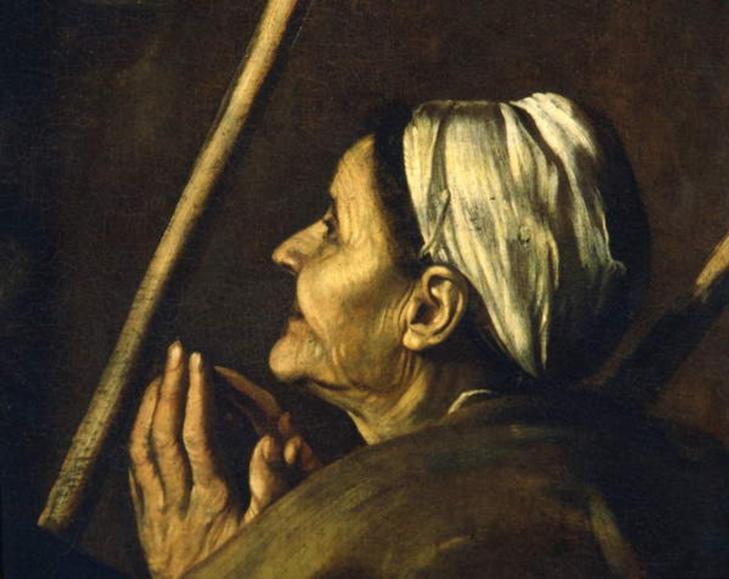 Detail of Detail from Madonna of Loreto, c.1606 by Michelangelo Merisi da Caravaggio