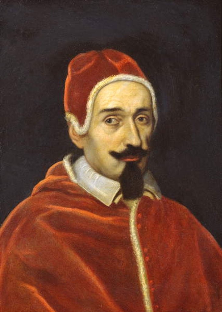 Detail of Portrait of Alexander VII aged 57 by Italian School
