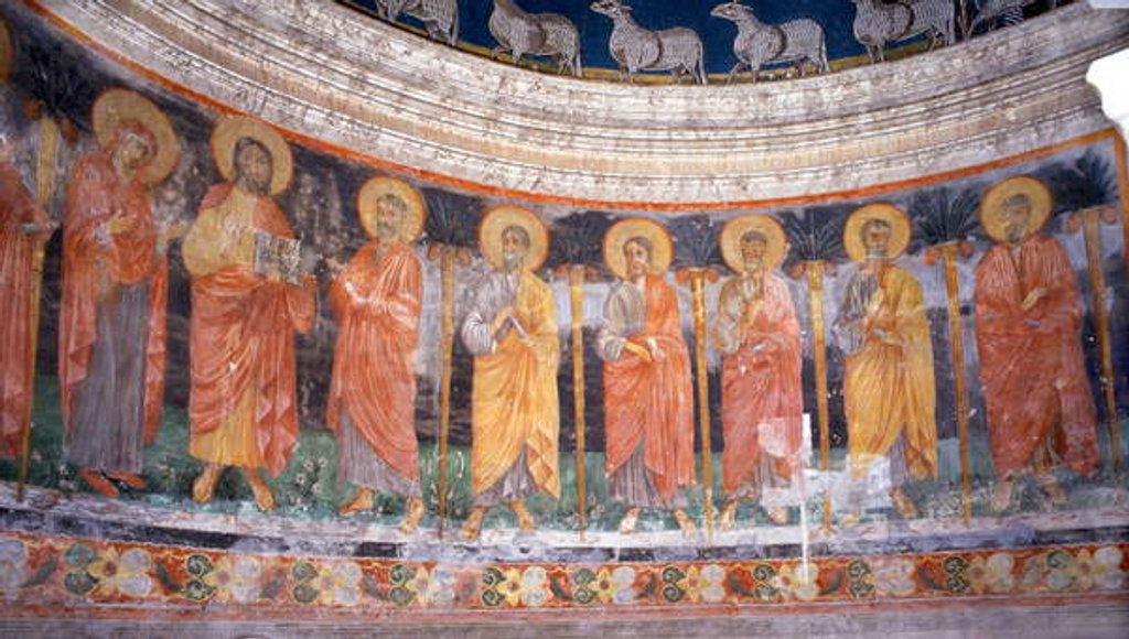 Detail of Jesus and Mary among the Twelve Apostles by Italian School