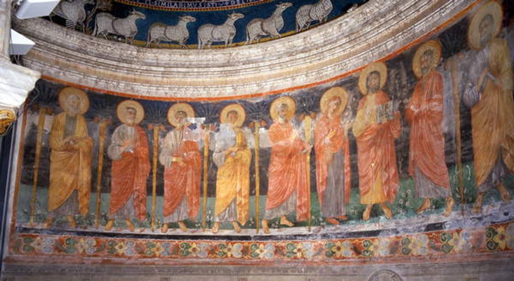 Detail of Jesus and Mary among the Twelve Apostles by Italian School