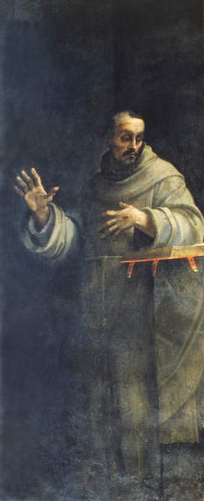 Detail of St Francis of Assisi, c.1510s-20s by Sebastiano del Piombo
