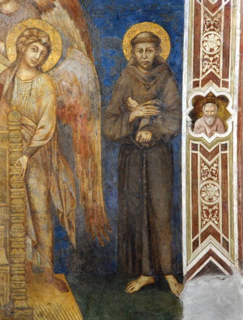 Detail of St Francis of Assisi by Giovanni Cimabue