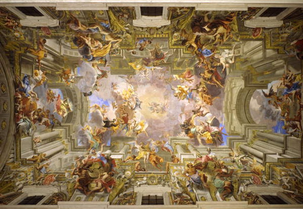 Detail of Entry of St Ignatius into Paradise, 1685-94 by Andrea Pozzo