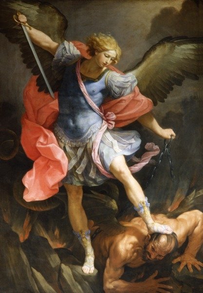 Detail of Archangel Michael Defeating Satan, c.1636 by Guido Reni