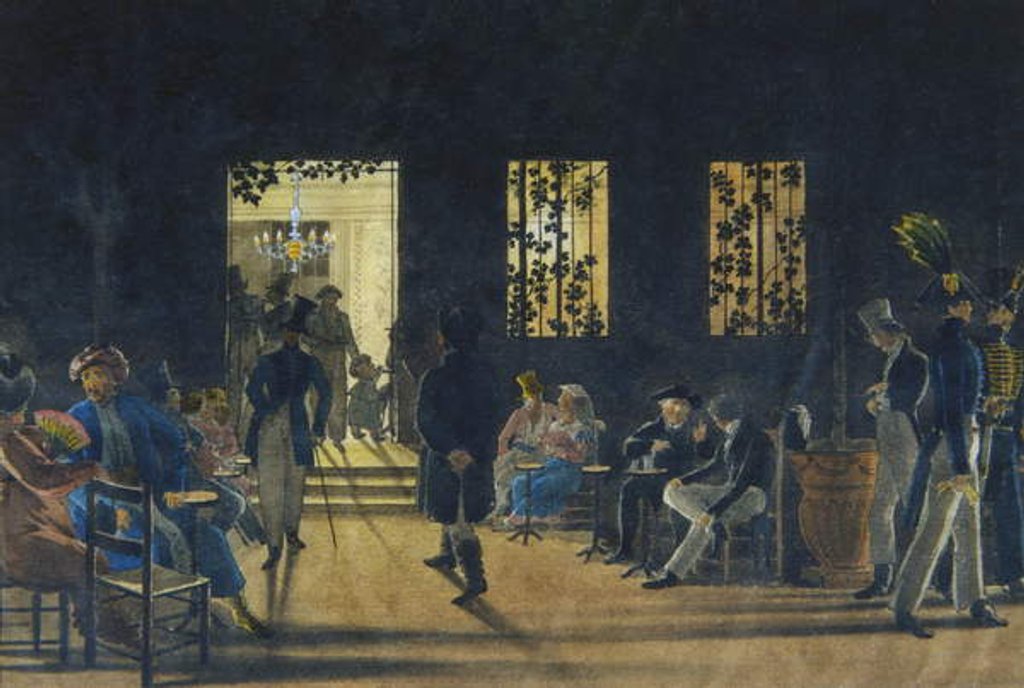 Detail of Boscareccia Room of the Café Nuovo, Palazzo Ruspoli, Rome, 1827 by Karl Johan Lindstrom