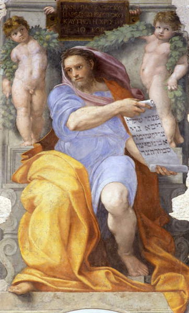 Detail of The Prophet Isaiah, 1512 by Raphael